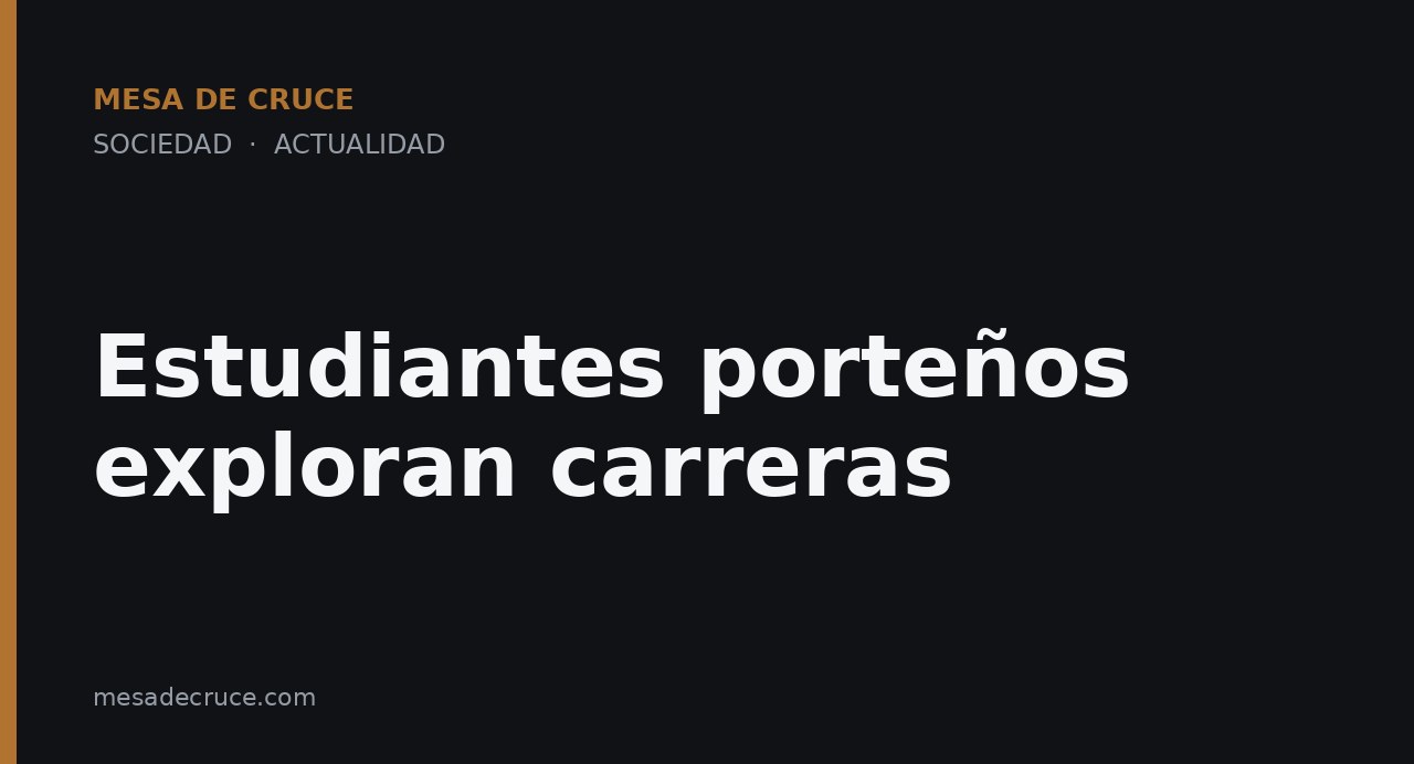 Estudiantes porteños exploran carreras